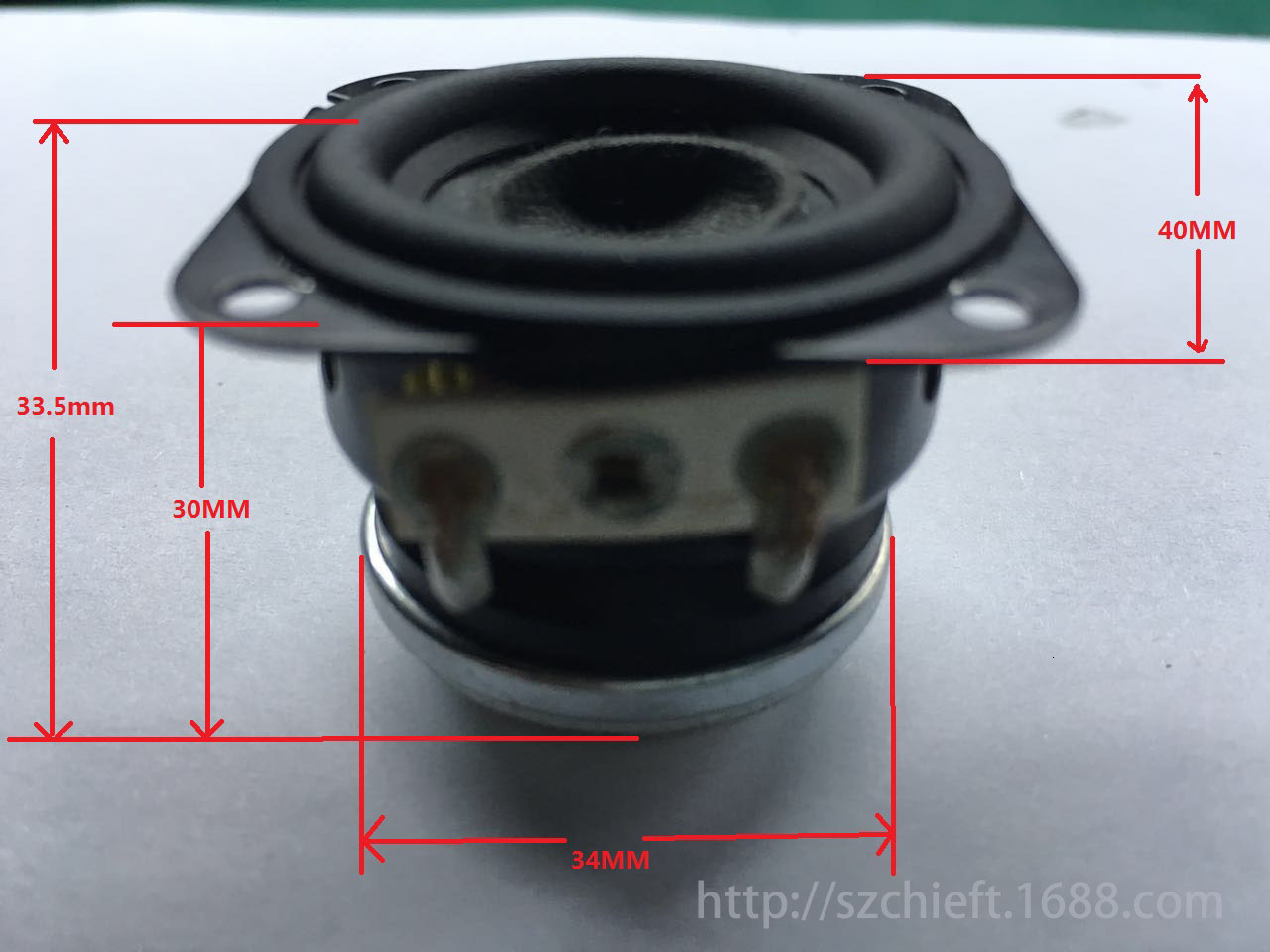 40mm内磁喇叭40mm喇叭喇叭40mm蓝牙音箱喇叭4Ω5瓦方形多媒体音箱N42磁路喇叭超低音音箱扬声器喇叭