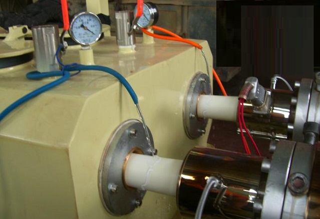 PVC建筑穿線管擠出生產(chǎn)線圖片