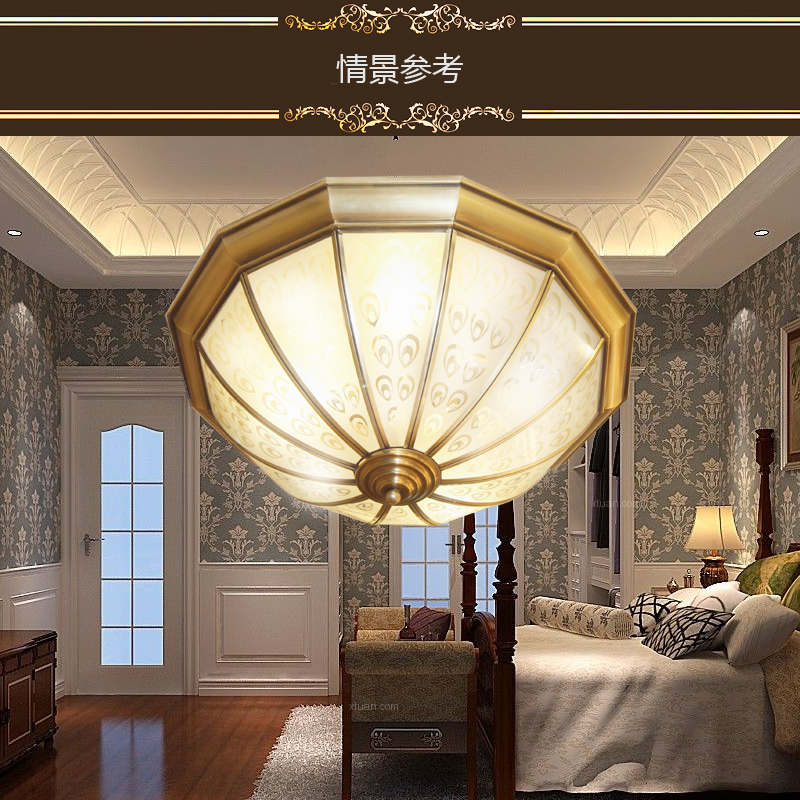 歐式全銅吸頂燈圓形臥室餐廳過(guò)道燈圖片/歐式全銅吸頂燈圓形臥室餐廳過(guò)道燈樣板圖 (4)