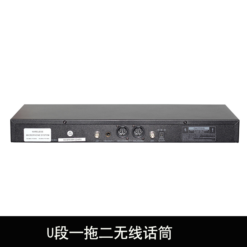 U段一拖二無線話筒圖片/U段一拖二無線話筒樣板圖 (3)