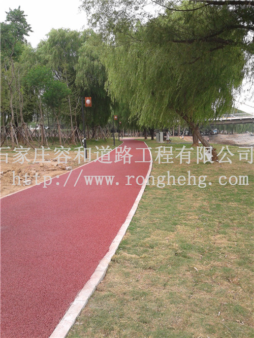 石家莊彩色透水地坪圖片