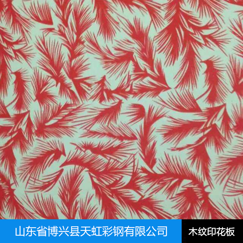 山東印花板 裝飾用彩色印花板 家裝木紋印花板 彩鋼印花板 彩涂板材圖片
