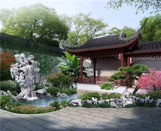 蘇州假山水池施工假山水池設(shè)計(jì)公司圖片