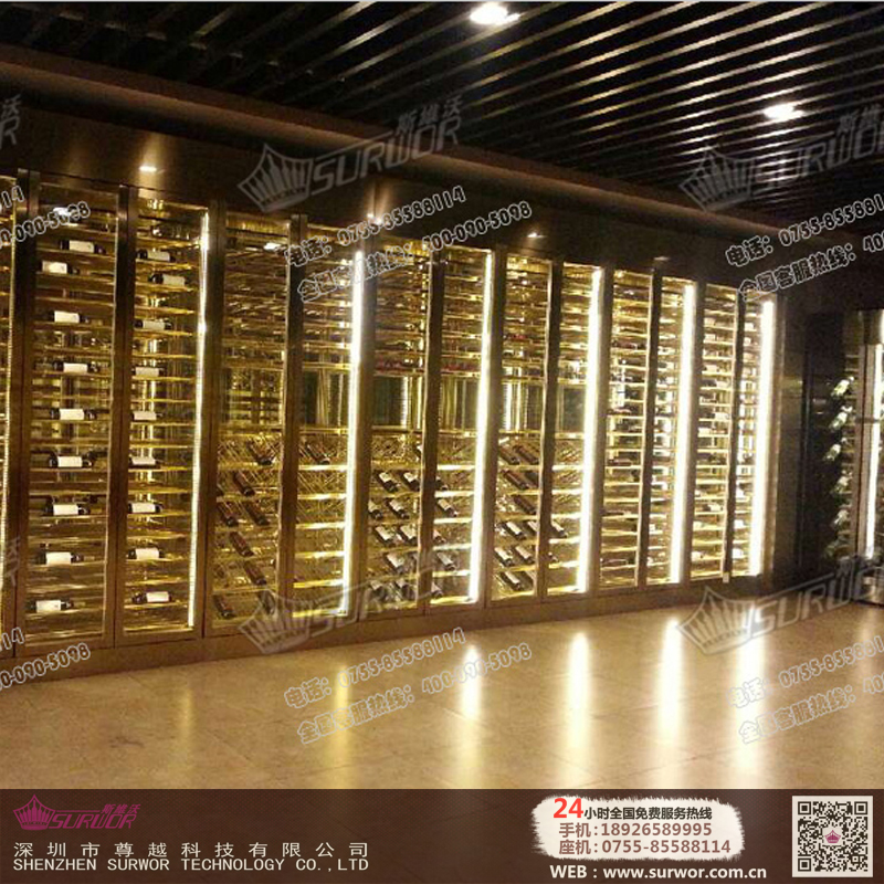 不銹鋼酒柜圖片/不銹鋼酒柜樣板圖 (3)