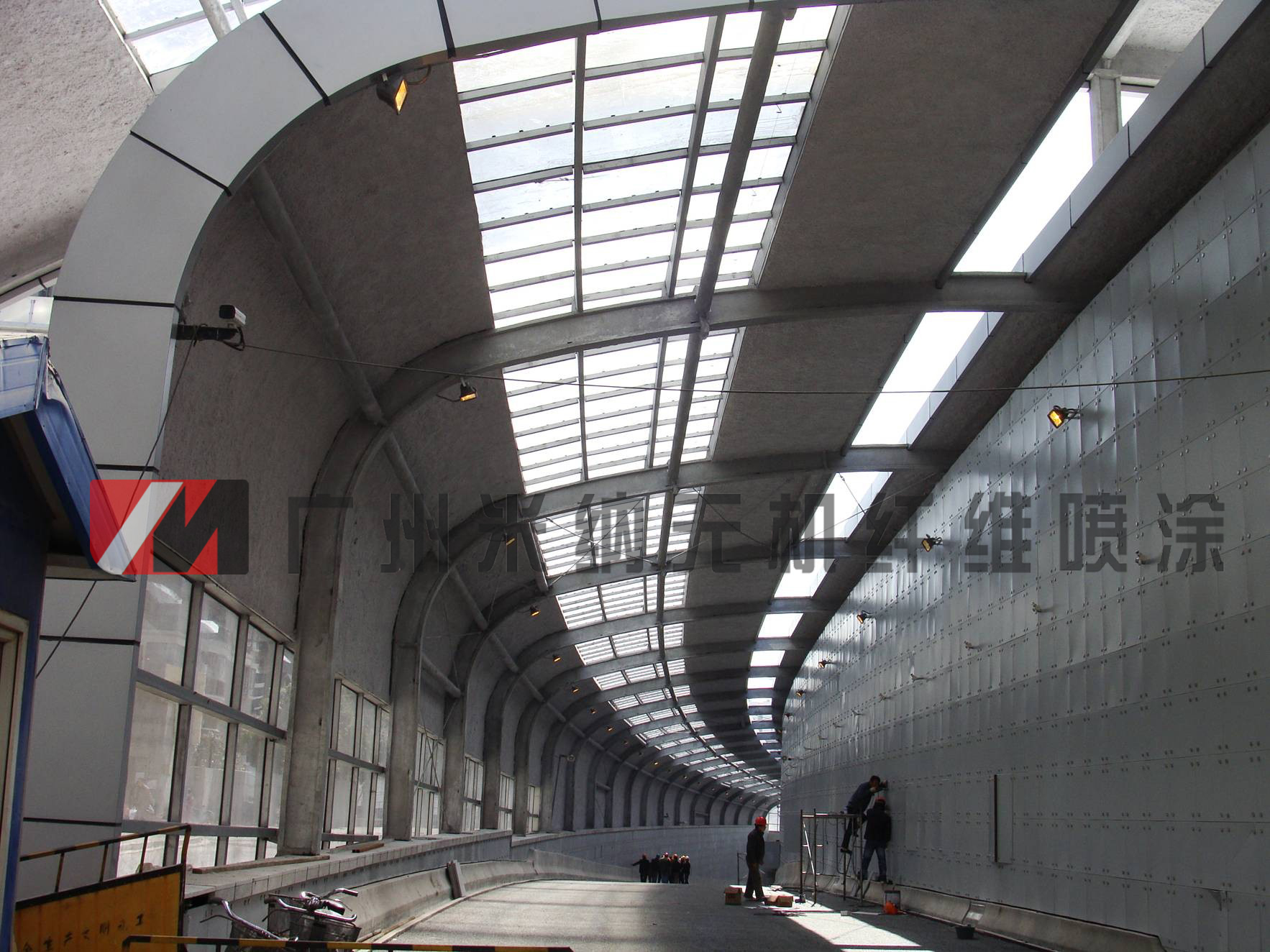 廣州地下室停車場(chǎng)吸音/隔音噴涂圖片/廣州地下室停車場(chǎng)吸音/隔音噴涂樣板圖 (1)