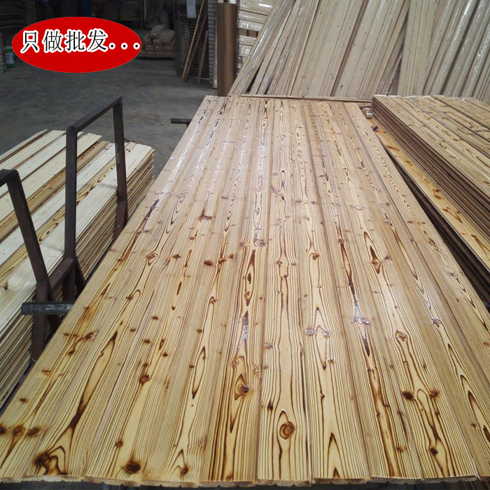 云杉碳化桑拿板圖片