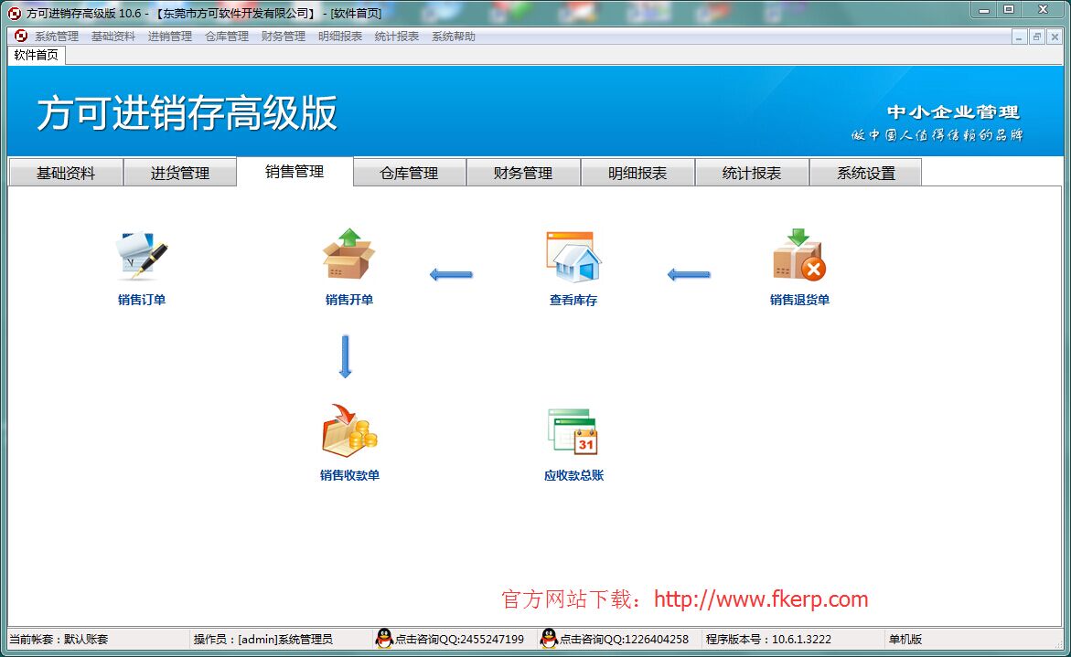 方可软件供应 进销存财务仓库管理一体化的中小企业系统