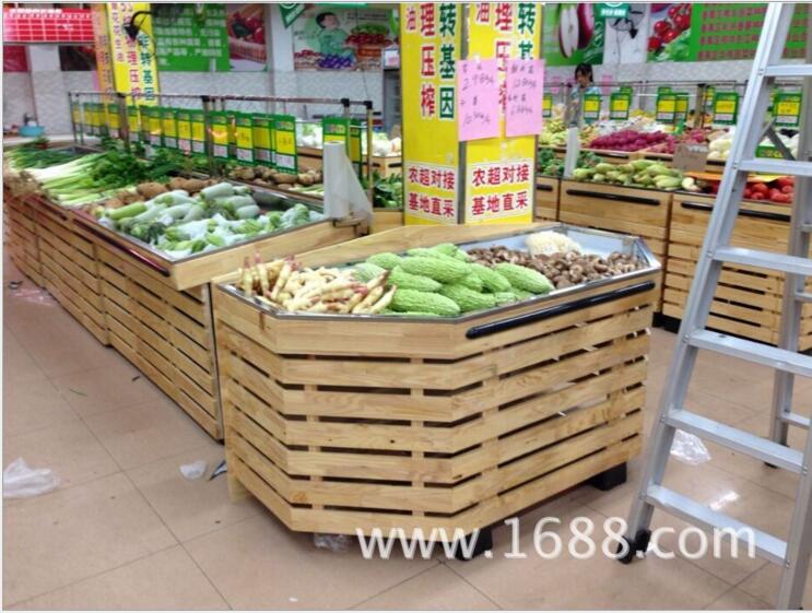 超市木質(zhì)貨架 蔬菜堆頭促銷臺圖片/超市木質(zhì)貨架 蔬菜堆頭促銷臺樣板圖 (3)