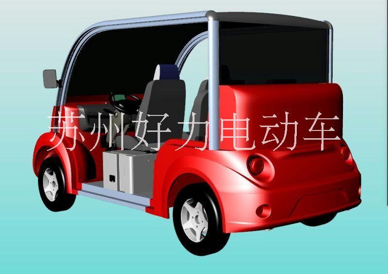 新款4-6座電動(dòng)觀光車，電動(dòng)*，小型封閉觀光車，6座封閉*