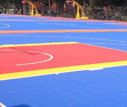 河南塑膠跑道硅pU球場懸浮地板 硅pU球場懸浮地板價(jià)格