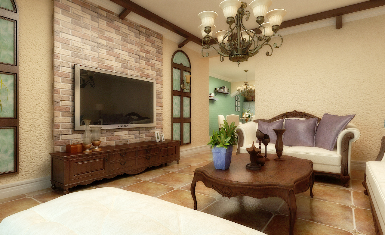 中海凱旋門148平米田園風(fēng)格圖片