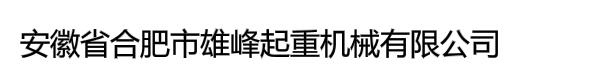 安徽省合肥市雄峰起重机械有限公司