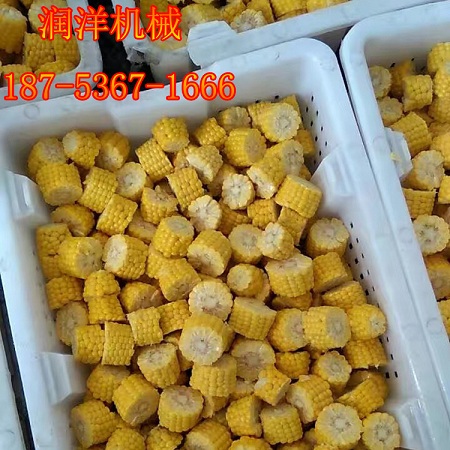 麥當(dāng)勞玉米塊速凍玉米切段機(jī)圖片