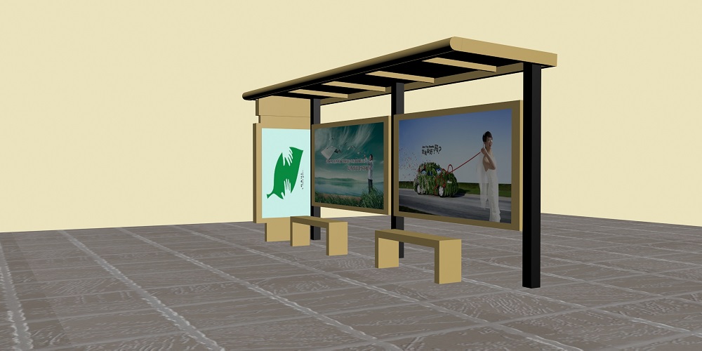 公交候車(chē)亭圖片/公交候車(chē)亭樣板圖 (4)