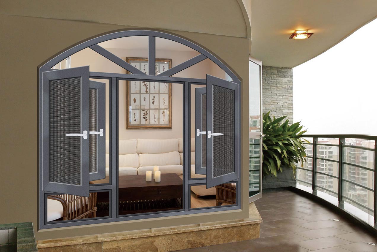 鋁合金復(fù)合窗組合窗 建筑別墅鋁合金窗定制