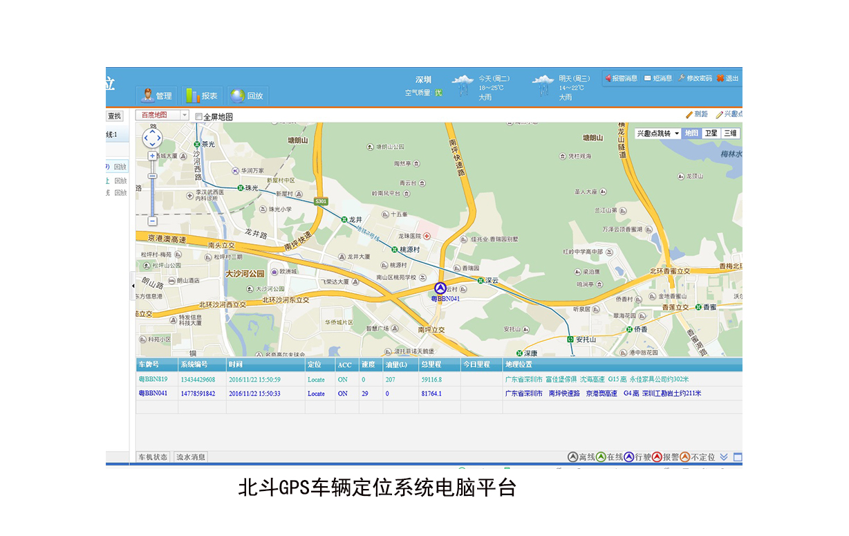 可远程监听北斗GPS平台 GPS车辆管理系统 手机电脑管车平台图片