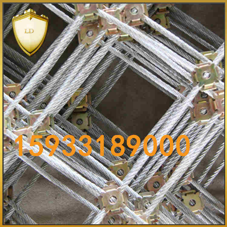 菱形鋼絲繩網廠家直供 生產基地圖片