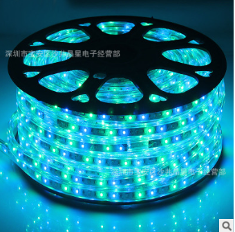 廠家直銷(xiāo)5050軟燈帶 高亮7彩*5燈LED軟燈條 廣告霓虹燈防水戶外燈帶  廠家直銷(xiāo)5050軟燈帶 高壓