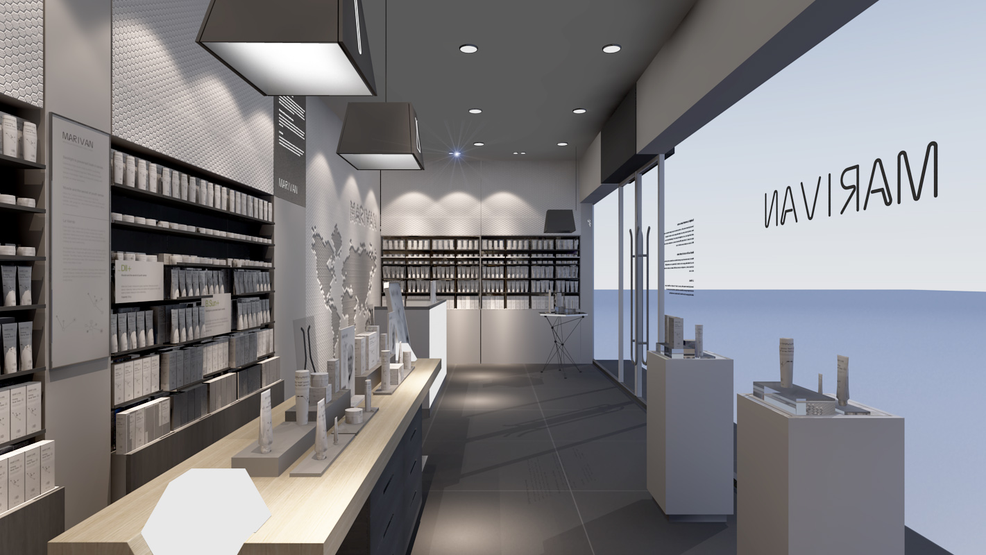 護膚品專賣店設計圖片/護膚品專賣店設計樣板圖 (4)