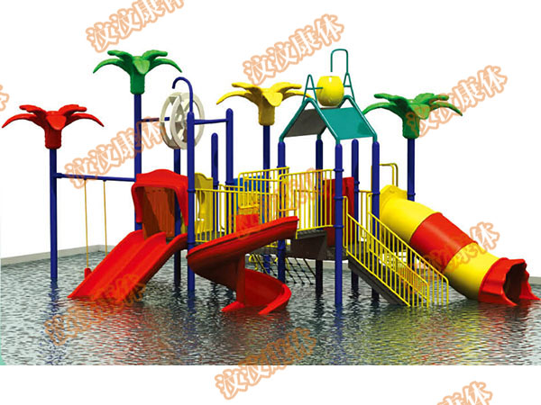 工廠專業(yè)定制新款兒童趣味組合滑梯圖片