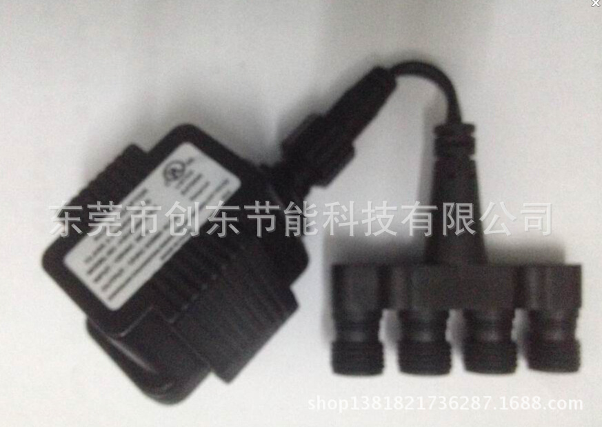 UL美規(guī)防水變壓器配一拖四拖頭圖片