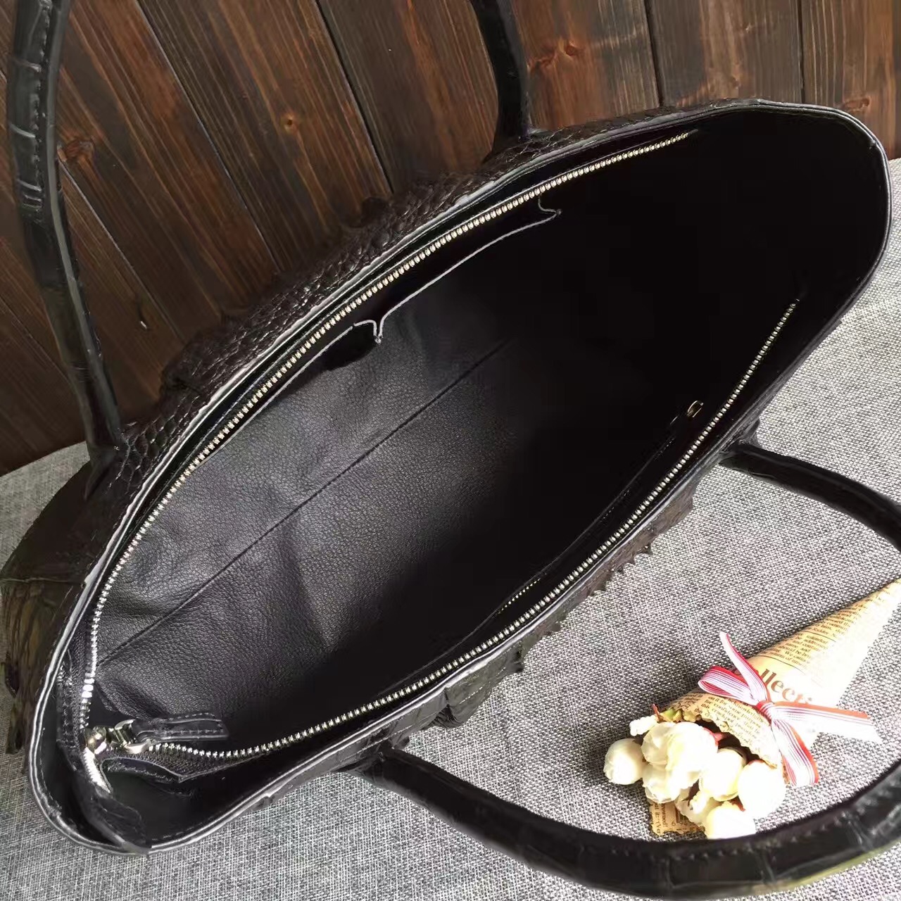 鱷魚皮手提包圖片/鱷魚皮手提包樣板圖 (4)