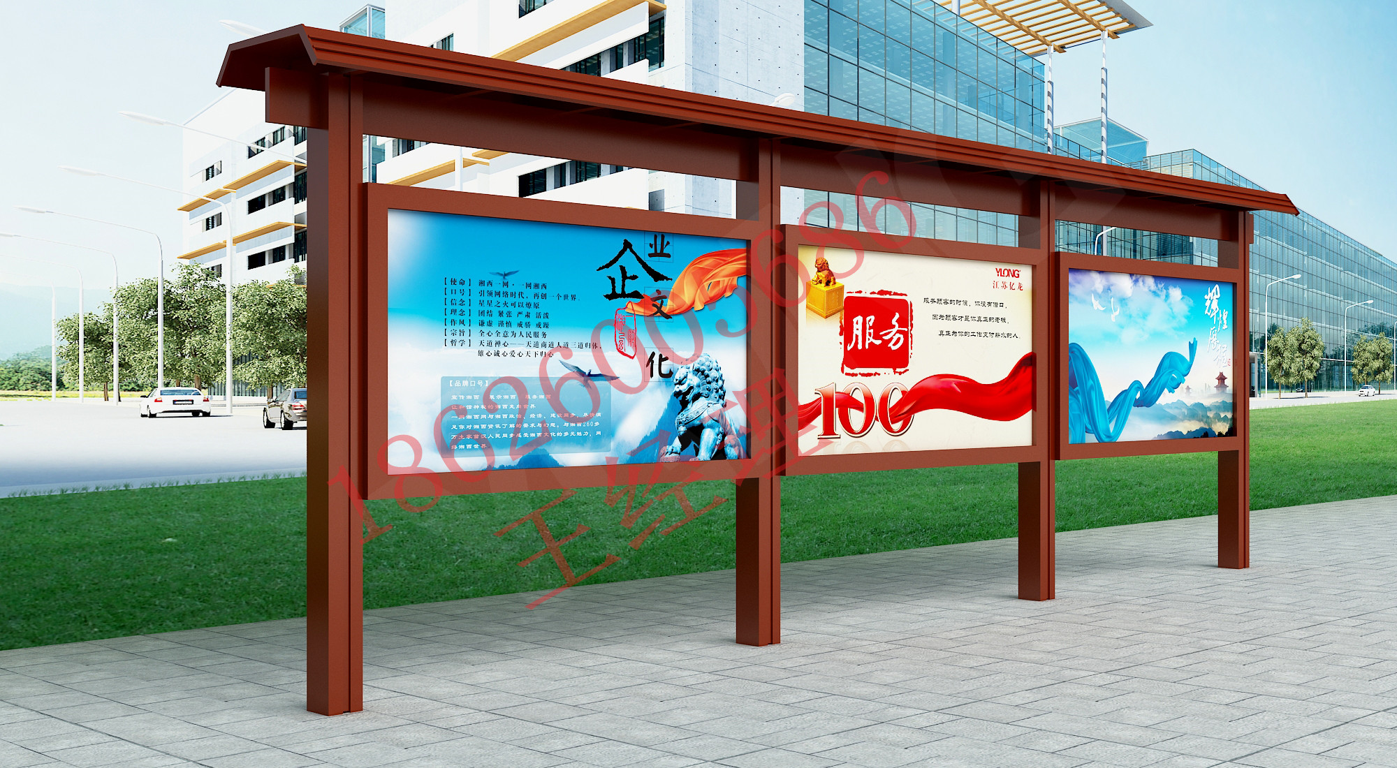 湖北孝感億龍宣傳欄  湖北宣傳欄圖片