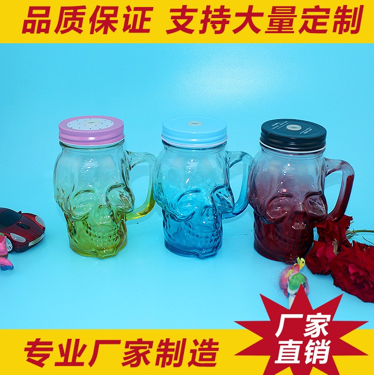 骷髏飲料玻璃瓶圖片