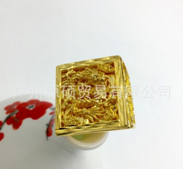 廠家直銷 厚金戒指 越南沙金厚金龍戒 4D鍍厚金男戒指 一件代發(fā)