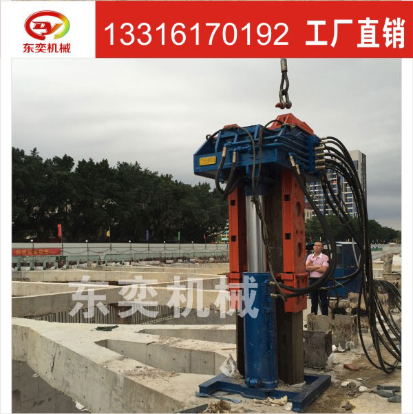 大型工程用工字鋼液壓ms工拔樁機圖片