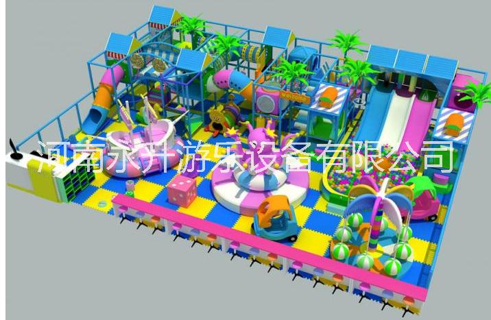 鄭州淘氣堡設(shè)備廠家 兒童樂園安裝圖片