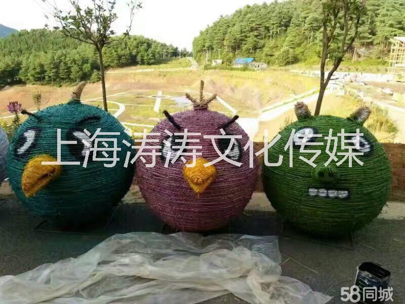 風(fēng)動全城找稻幸福仿真藝術(shù)稻草人稻草工藝出租 稻草人出租
