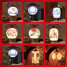 景德鎮(zhèn)陶瓷燈具吸頂燈 鏤空臺(tái)燈 臥室床頭現(xiàn)代中式仿古燈具批發(fā)