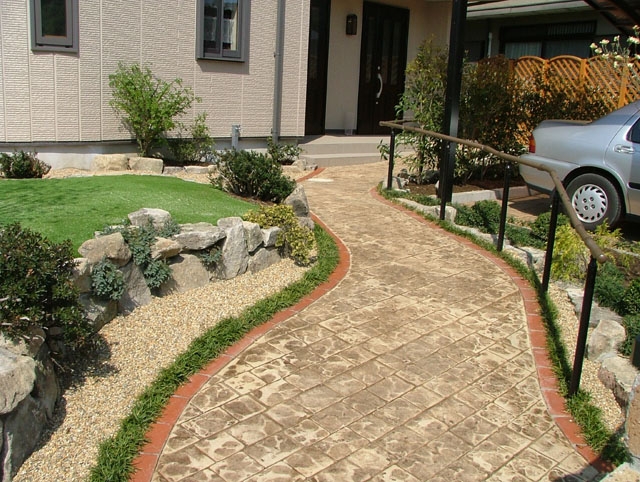 蘭州 水泥壓花地坪 彩色混凝土圖片/蘭州 水泥壓花地坪 彩色混凝土樣板圖 (2)