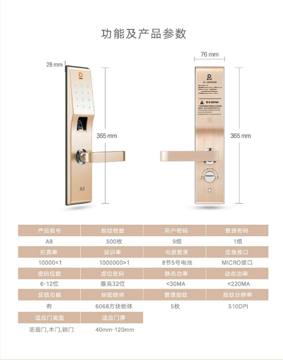 德?tīng)柤y指紋鎖、智能鎖、電子鎖圖片/德?tīng)柤y指紋鎖、智能鎖、電子鎖樣板圖 (2)
