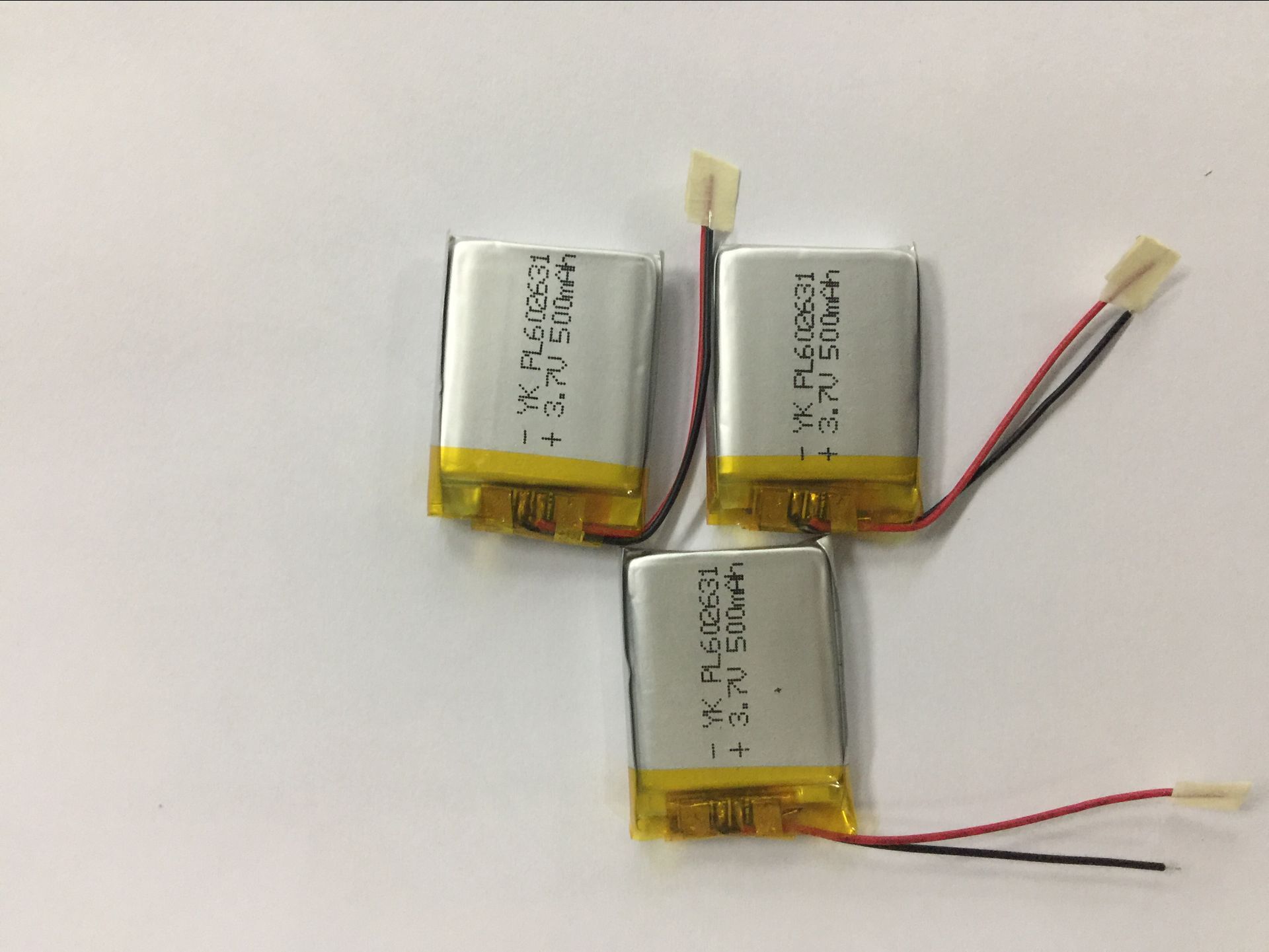 3.7V500mAh聚合物鋰電池圖片