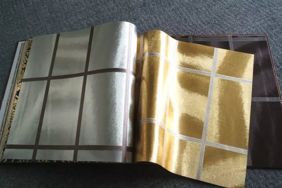 佛山金銀箔墻紙圖片/佛山金銀箔墻紙樣板圖 (4)