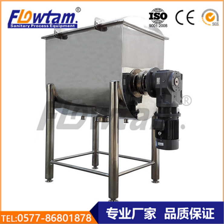不銹鋼衛(wèi)生級(jí)臥式帶變頻螺帶攪拌罐圖片