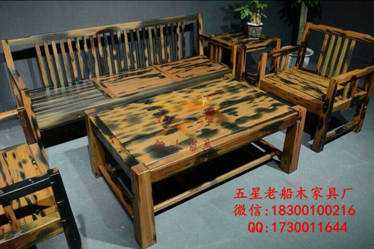 老船木博古架圖片/老船木博古架樣板圖 (4)