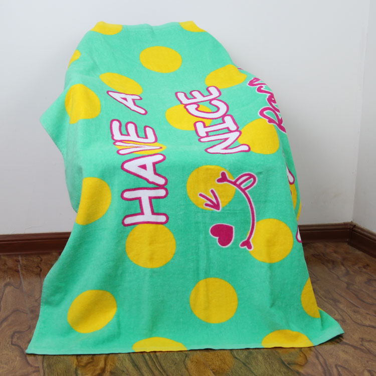 純棉割絨活性印花沙灘巾圖片/純棉割絨活性印花沙灘巾樣板圖 (2)