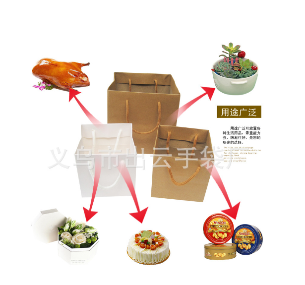 空白牛皮紙飾品袋圖片/空白牛皮紙飾品袋樣板圖 (2)