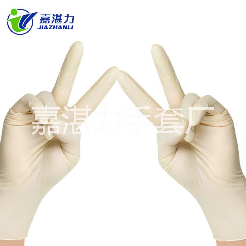 工廠直銷(xiāo) 一次性乳膠手套  一次性使用醫(yī)用檢查乳膠橡膠手套latex gloves