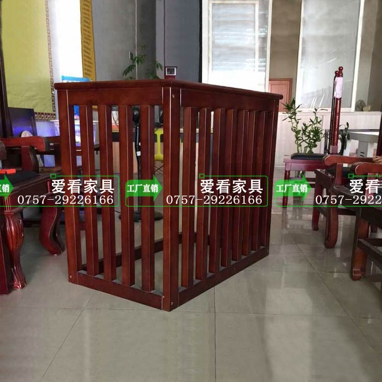 審訊欄實木犯人欄審判圍欄證人欄圖片/審訊欄實木犯人欄審判圍欄證人欄樣板圖 (1)