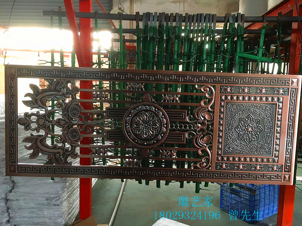 雕藝家鋁雕門花圖片