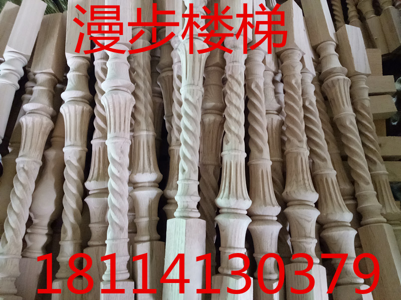 徐州漫步實木樓梯立柱扶手彎頭廠價圖片