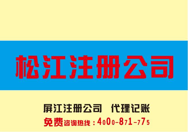 松江注册公司 上海松江公司注册 上海松江注册公司代理记账服务