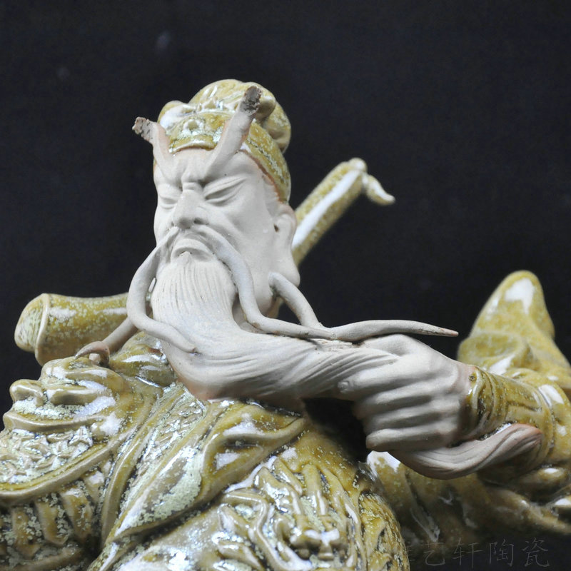 關公陶瓷擺件圖片/關公陶瓷擺件樣板圖 (2)