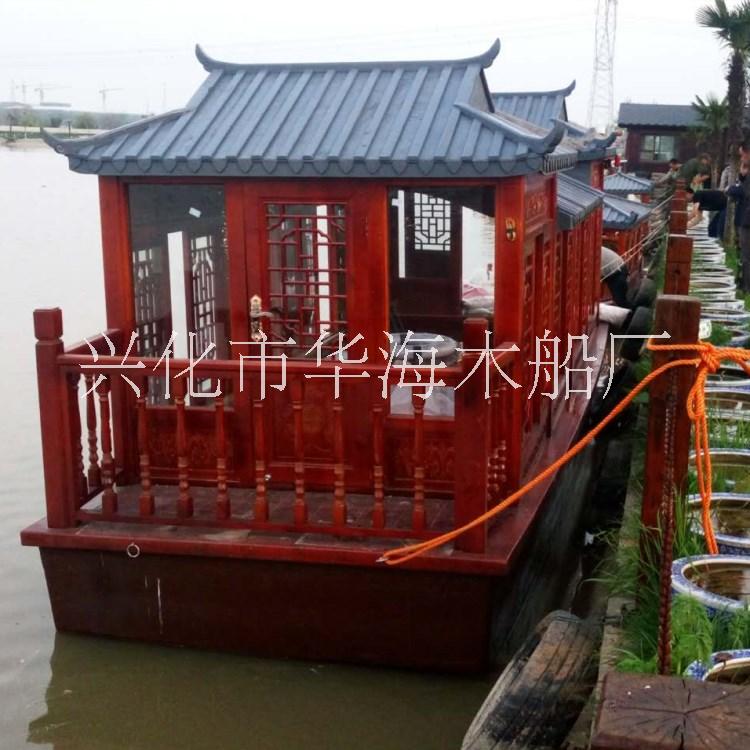 湖北武漢小型電動(dòng)游船 畫舫船 電動(dòng)畫舫船 觀光游船 8米畫舫船