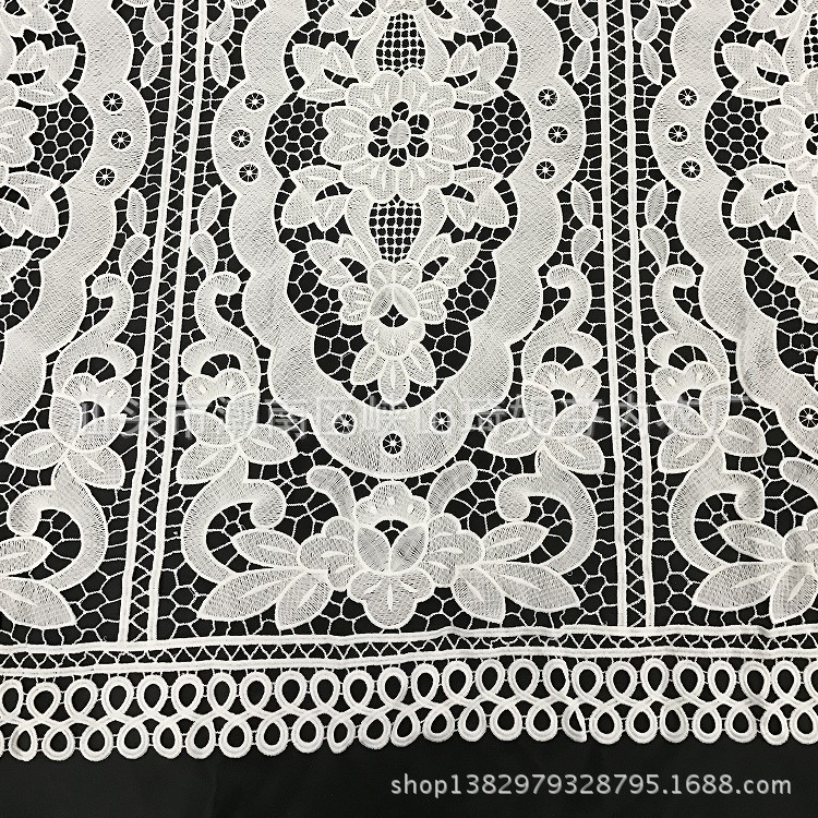 長(zhǎng)方形大花型純滌水溶花邊牛奶絲圖片/長(zhǎng)方形大花型純滌水溶花邊牛奶絲樣板圖 (3)