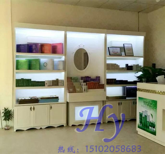 烤漆化妝品展示柜圖片/烤漆化妝品展示柜樣板圖 (2)